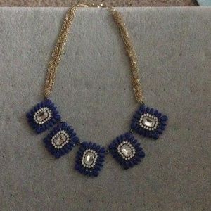 Blue statement necklace